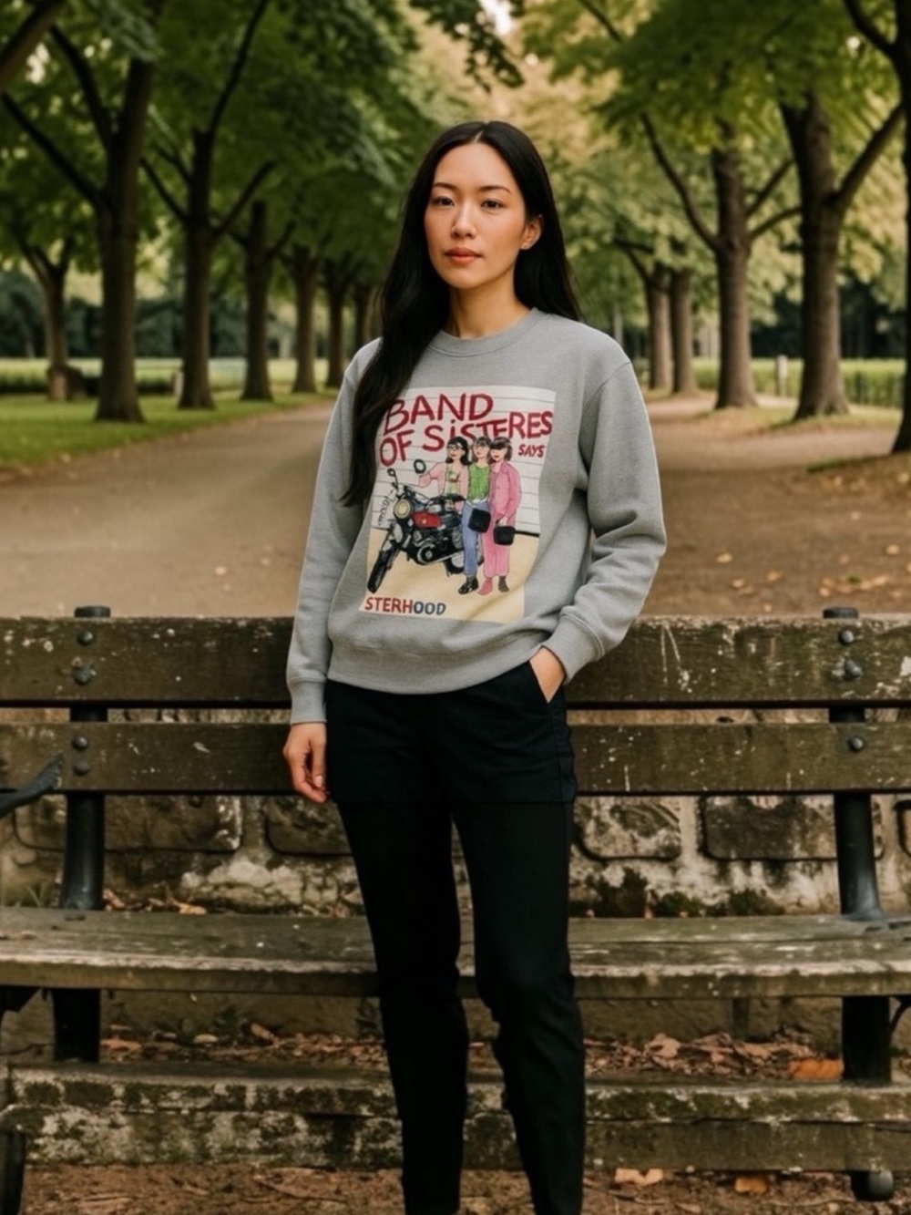 Zadig & Voltaire Band of Sisters Graphic Sweatshirt RARE HTF ~ size Small - Picture 6 of 16